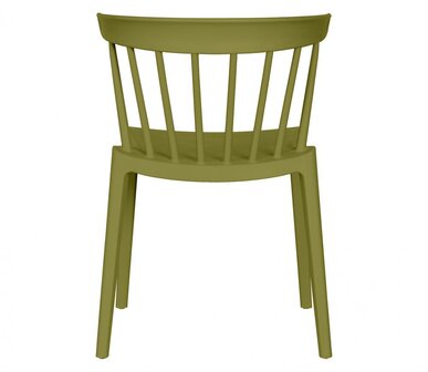 WOOOD Bliss Tuinstoel Met Spijlen Kunstof Matcha Green
