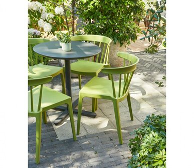 WOOOD Bliss Tuinstoel Met Spijlen Kunstof Matcha Green