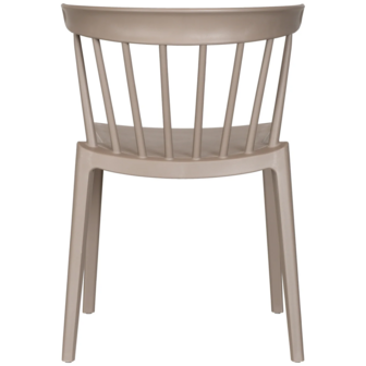 WOOOD Bliss Tuinstoel Met Spijlen Kunstof Taupe