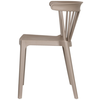 WOOOD Bliss Tuinstoel Met Spijlen Kunstof Taupe