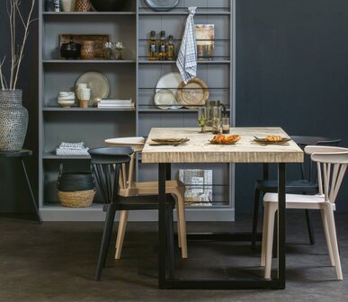WOOOD Bliss Tuinstoel Met Spijlen Kunstof Zwart