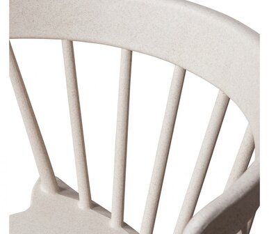 WOOOD Bliss Tuinstoel Met Spijlen Wheat Fiber Off White Melange