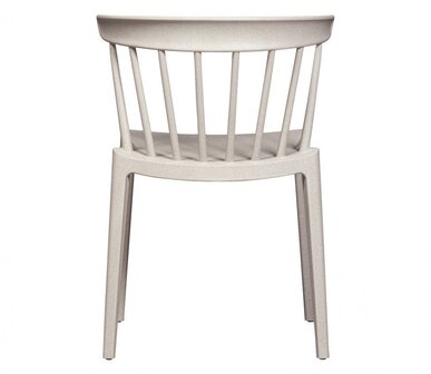 WOOOD Bliss Tuinstoel Met Spijlen Wheat Fiber Off White Melange