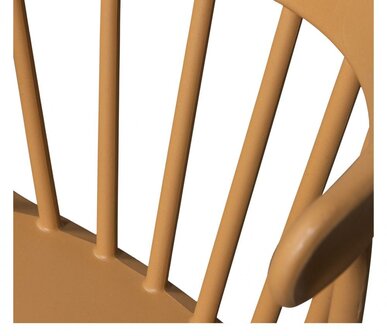 WOOOD Bliss Tuinstoel Met Spijlen Wheat Fiber Caramel Melange