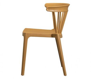 WOOOD Bliss Tuinstoel Met Spijlen Wheat Fiber Caramel Melange