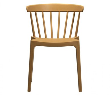 WOOOD Bliss Tuinstoel Met Spijlen Wheat Fiber Caramel Melange