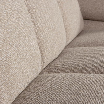WOOOD Mojo 2-zits Met Arm Rechts Boucl&eacute; Beige Melange