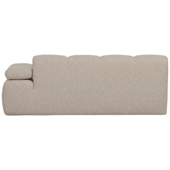 WOOOD Mojo 2-zits Met Arm Rechts Boucl&eacute; Beige Melange
