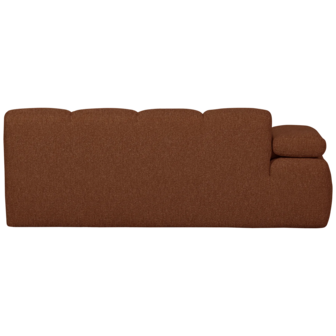 WOOOD Mojo 2-zits Met Arm Links Boucl&eacute; Roestbruin Melange