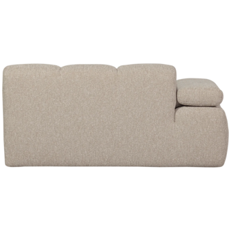 WOOOD Premium Mojo 1,5-Zits Met Arm Links Boucl&eacute; Beige Melange