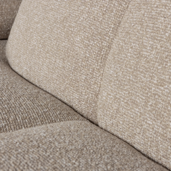 WOOOD Premium Mojo 1,5-Zits Met Arm Links Boucl&eacute; Beige Melange