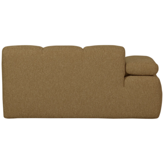 WOOOD Premium Mojo 1,5-Zits Met Arm Links Boucl&eacute; Geel/Bruin Melange