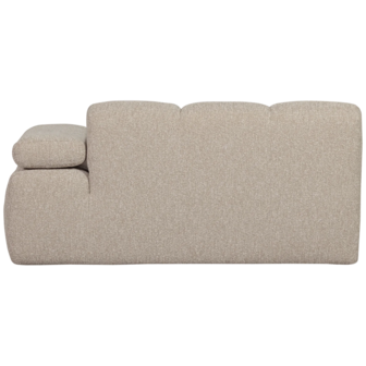 WOOOD Mojo 1,5-Zits Met Arm Rechts Boucl&eacute; Beige Melange