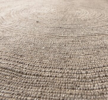 WOOOD Utopia vloerkleed rond naturel 