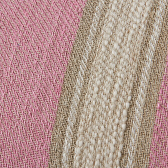 HKLIVING Woven striped cushion blush cushion 60x40 cm 