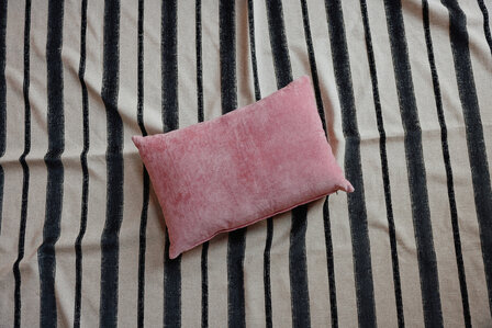 HKLIVING velvet cushion rose 60x40 cm 