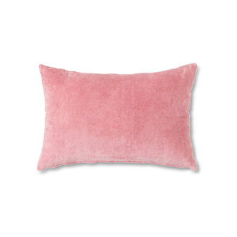 HKLIVING velvet cushion rose 60x40 cm 