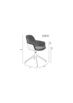 Zuiver Stoel Albert Kuip Swivel Taupe