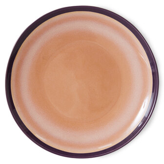 HKLIVING 70s ceramics: dinner plates bedrock, set of 2