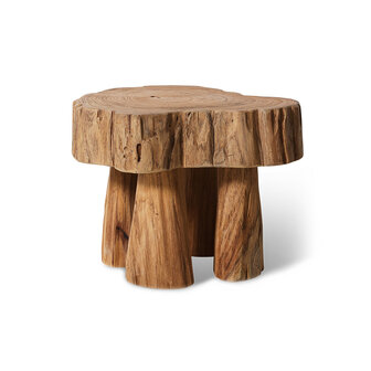 HKLIVING Teak Log wooden stool