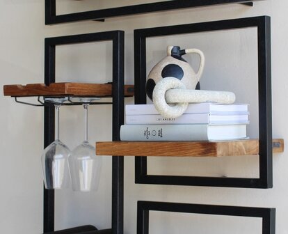 dBodhi Shelfmate  wandplank type B smooth teakpowder coat