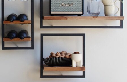 dBodhi Shelfmate  wandplank type B smooth teakpowder coat