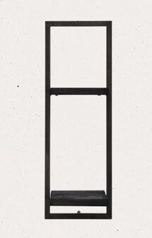 dBodhi Shelfmate wandplank type D black stain smoked iron
