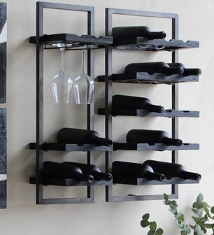 dBodhi Shelfmate Winemate Type E Wijnrek Charcoal 