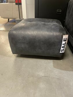 Showmodel Het Anker hocker Leer Africa Super Black