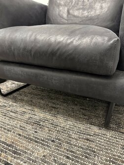 Showmodel Het Anker Jackson Fauteuil Leer Africa Super Black
