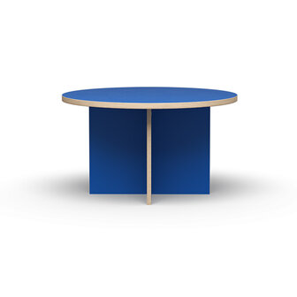 HKliving Dining table Blue round 130 cm 