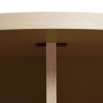 HKliving Dining table Brown round 130 cm 