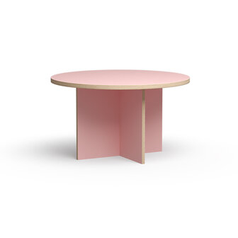 HKliving Dining table Pink round 130 cm 