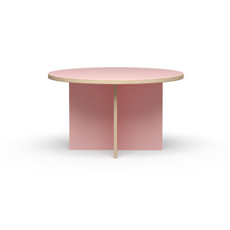 HKliving Dining table Pink round 130 cm 