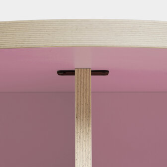 HKliving Dining table Pink round 130 cm 