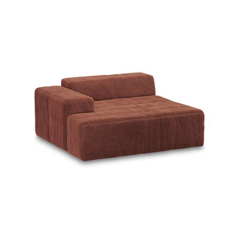 HKLIVING Brut Sofa Element Left Divan Royal Velvet, Magnolia