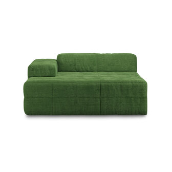 HKLIVING Brut Sofa Element Left Divan Royal Velvet, green