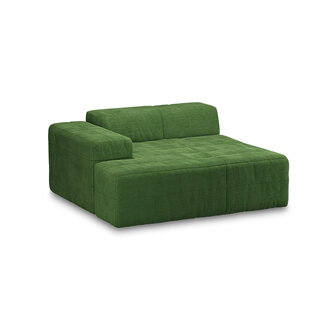 HKLIVING Brut Sofa Element Left Divan Royal Velvet, green