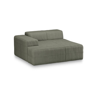HKLIVING Brut Sofa Element Left Divan Linen, Army Green