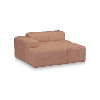 HKLIVING Brut Sofa Element Left Divan Linen, Dusty Rose