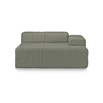 HKLIVING Brut Sofa Element Right Divan Linen, Army Green