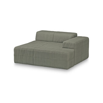 HKLIVING Brut Sofa Element Right Divan Linen, Army Green