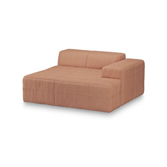 HKLIVING Brut Sofa Element Right Divan Linen, Dusty Rose