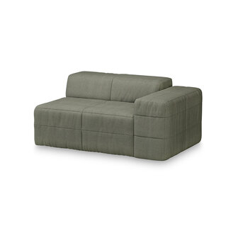 HKLIVING Brut Sofa Element Right Linen, Army Green