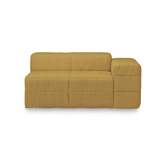 HKLIVING Brut Sofa Element Right Linen, Burnt Ochre