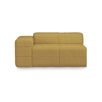 HKLIVING Brut Sofa Element Left Linen burnt ochre