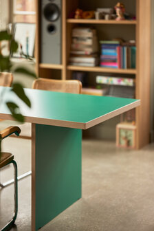 HKLIVING Dining Table Green Rectangular 220cm