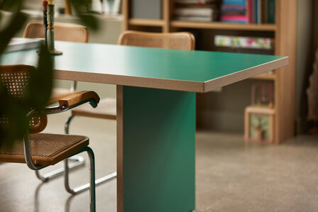 HKLIVING Dining Table Green Rectangular 280cm