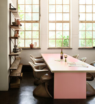 HKLIVING Dining Table Pink Rectangular 280cm