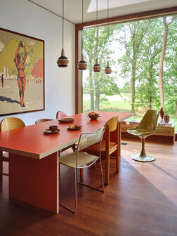 HKLIVING Dining Table Orange Rectangular 280cm